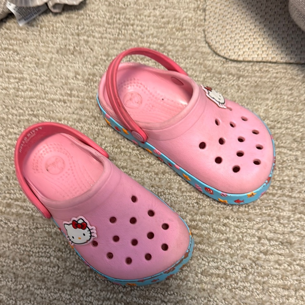 Hello Kitty Pink and Blue Water Shoes with Playful Design